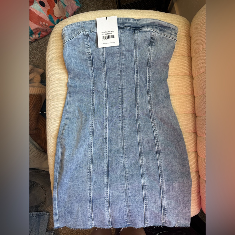 Princess Polly Light Blue Denim Dress
